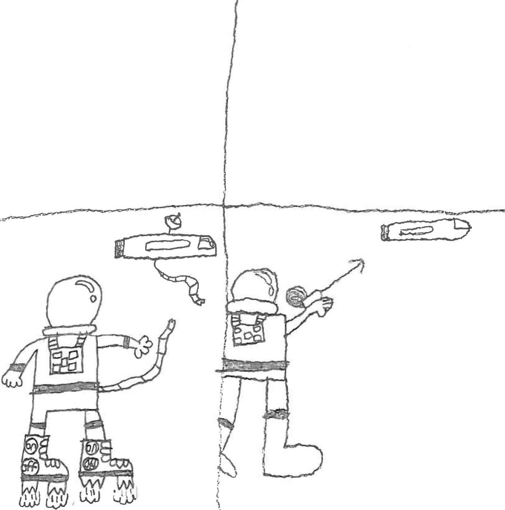 Rocket boots and grappling hook : Little Inventors